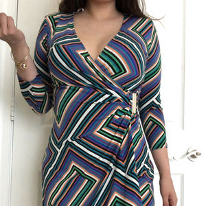 Calvin Klein Colorful Wrap Dress